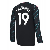 Camiseta Manchester City Julian Alvarez #19 Tercera Equipación Replica 2023-24 mangas largas